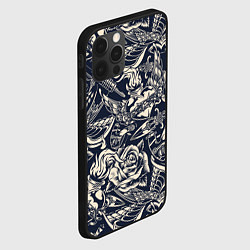 Чехол для iPhone 12 Pro Max Gray tattoo machine, цвет: 3D-черный — фото 2