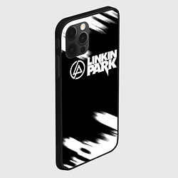 Чехол для iPhone 12 Pro Max Linkin park рок бенд краски, цвет: 3D-черный — фото 2