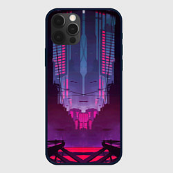Чехол для iPhone 12 Pro Max Кибер город, цвет: 3D-черный