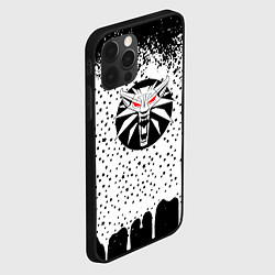 Чехол для iPhone 12 Pro Max Ведьмак лого средневековье, цвет: 3D-черный — фото 2