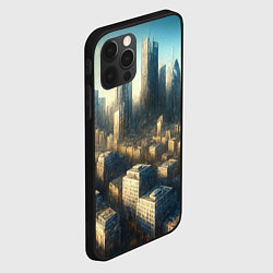 Чехол для iPhone 12 Pro Max Разрушенный апокалиптический город, цвет: 3D-черный — фото 2