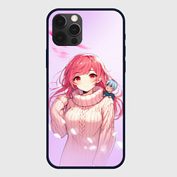 Чехол для iPhone 12 Pro Max Юки - Любовь с кончиков пальцев, цвет: 3D-черный