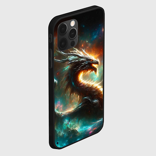 Чехол iPhone 12 Pro Max The incredible space dragon / 3D-Черный – фото 2