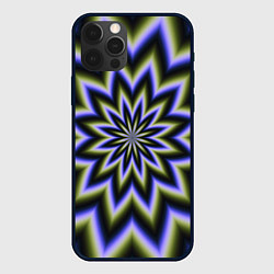 Чехол для iPhone 12 Pro Max Оптическая иллюзия в виде звезды, цвет: 3D-черный