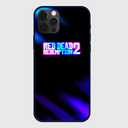 Чехол для iPhone 12 Pro Max Red dead redemption неоновые краски, цвет: 3D-черный