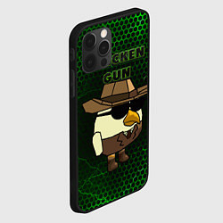 Чехол для iPhone 12 Pro Max Chicken gun green, цвет: 3D-черный — фото 2