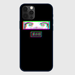 Чехол для iPhone 12 Pro Max Глаза сердечки - аниме, цвет: 3D-черный