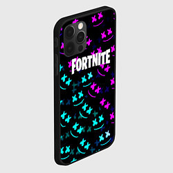 Чехол для iPhone 12 Pro Max Marshmello neon fortnite, цвет: 3D-черный — фото 2