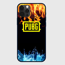 Чехол для iPhone 12 Pro Max PUBG online битва огня и льда, цвет: 3D-черный