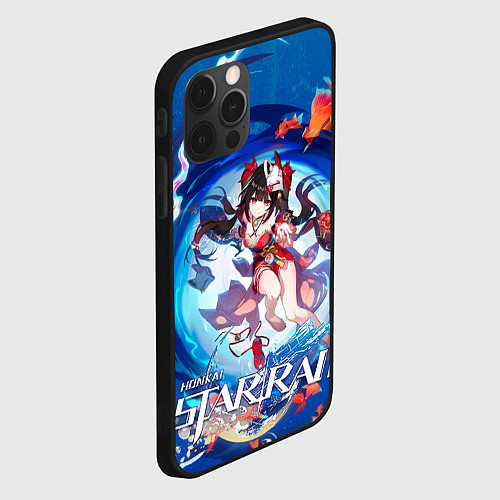 Чехол iPhone 12 Pro Max Искорка из Хонкая / 3D-Черный – фото 2