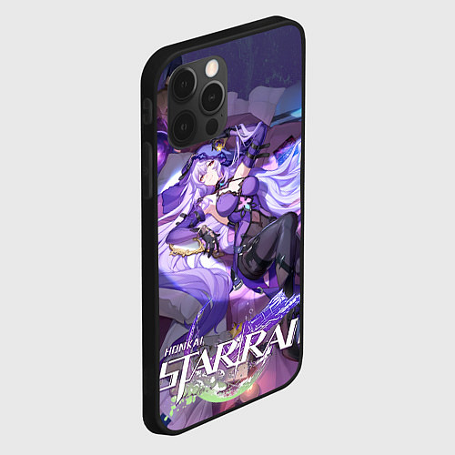 Чехол iPhone 12 Pro Max Черный лебедь из Хонкая / 3D-Черный – фото 2