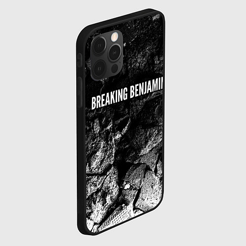 Чехол iPhone 12 Pro Max Breaking Benjamin black graphite / 3D-Черный – фото 2