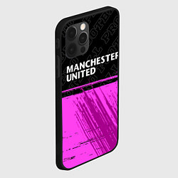 Чехол для iPhone 12 Pro Max Manchester United pro football посередине, цвет: 3D-черный — фото 2