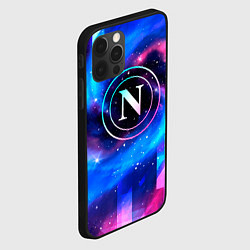 Чехол для iPhone 12 Pro Max Napoli неоновый космос, цвет: 3D-черный — фото 2