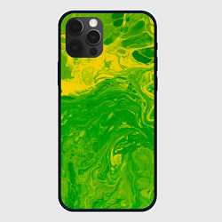 Чехол iPhone 12 Pro Max Зеленые подтеки