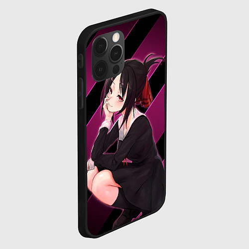 Чехол iPhone 12 Pro Max Кагуя из Kaguya sama wa Kokurasetai / 3D-Черный – фото 2