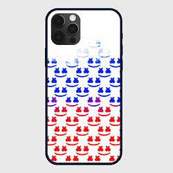 Чехол для iPhone 12 Pro Max Marshmello russia color, цвет: 3D-черный