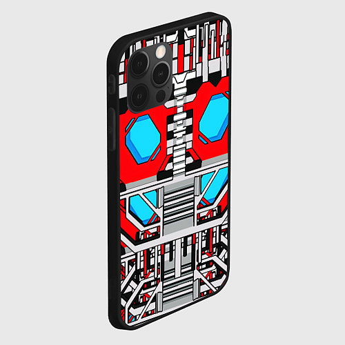 Чехол iPhone 12 Pro Max Броня оптимуса прайма трансформеры / 3D-Черный – фото 2