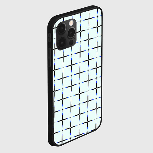 Чехол iPhone 12 Pro Max Линии плюс / 3D-Черный – фото 2