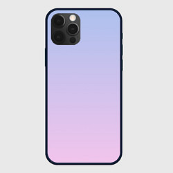Чехол для iPhone 12 Pro Max Градиент лавандовый, цвет: 3D-черный