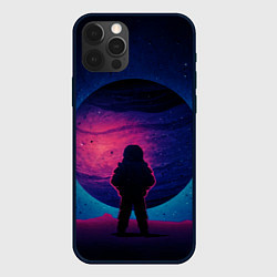 Чехол для iPhone 12 Pro Max Одинокий космонавт, цвет: 3D-черный