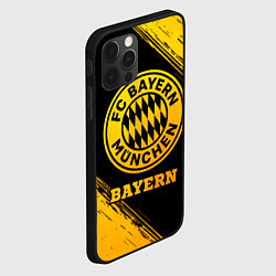 Чехол для iPhone 12 Pro Max Bayern - gold gradient, цвет: 3D-черный — фото 2