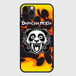 Чехол для iPhone 12 Pro Max Depeche Mode рок панда и огонь, цвет: 3D-черный