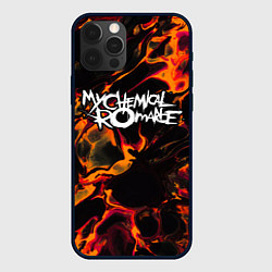 Чехол для iPhone 12 Pro Max My Chemical Romance red lava, цвет: 3D-черный