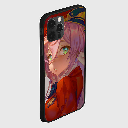 Чехол iPhone 12 Pro Max Genshin Impact Янь Фэй cute / 3D-Черный – фото 2