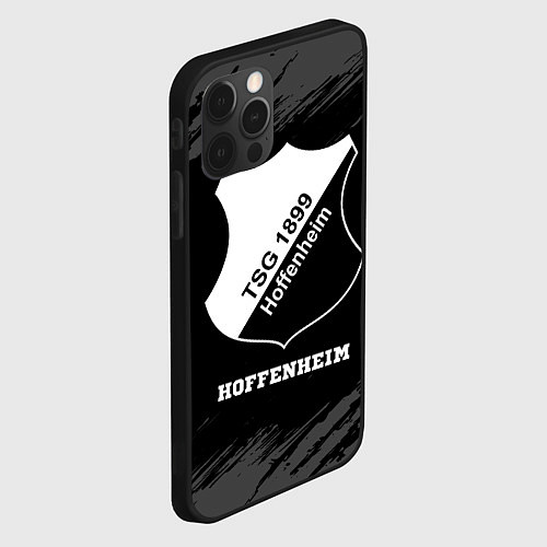 Чехол iPhone 12 Pro Max Hoffenheim sport на темном фоне / 3D-Черный – фото 2