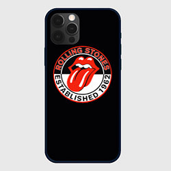 Чехол для iPhone 12 Pro Max Rolling Stones Established 1962 group, цвет: 3D-черный
