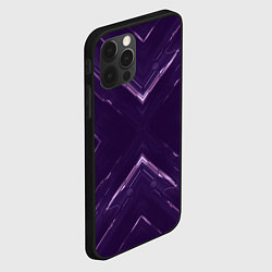 Чехол для iPhone 12 Pro Max Космические треугольники икс, цвет: 3D-черный — фото 2