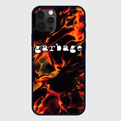 Чехол для iPhone 12 Pro Max Garbage red lava, цвет: 3D-черный