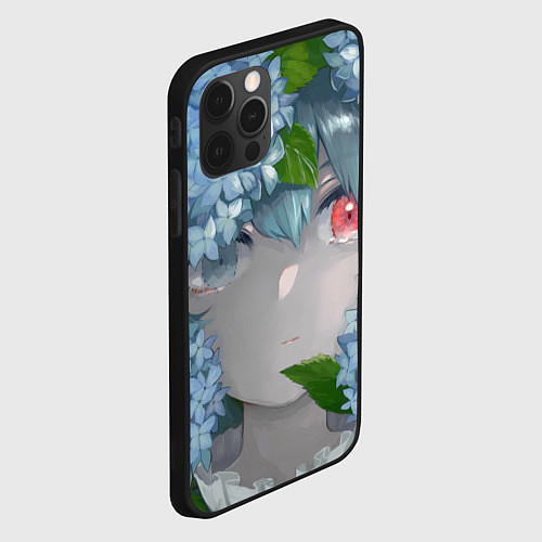 Чехол iPhone 12 Pro Max Touhou Project Когаса Татара слёзы на глазах / 3D-Черный – фото 2