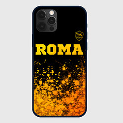 Чехол для iPhone 12 Pro Max Roma - gold gradient посередине, цвет: 3D-черный
