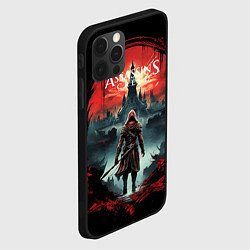 Чехол для iPhone 12 Pro Max Assassins creed город на горизонте, цвет: 3D-черный — фото 2