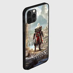 Чехол для iPhone 12 Pro Max Assassins creed старинный город, цвет: 3D-черный — фото 2