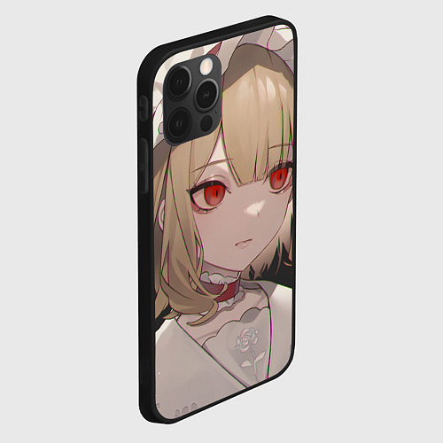 Чехол iPhone 12 Pro Max Touhou Project Flandre милая / 3D-Черный – фото 2