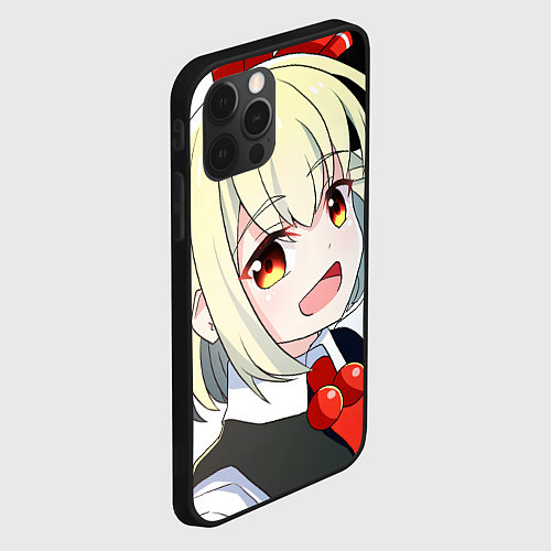 Чехол iPhone 12 Pro Max Touhou Project Rumia happy / 3D-Черный – фото 2