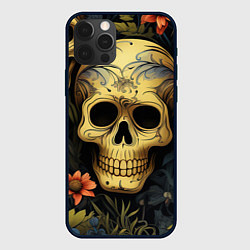 Чехол для iPhone 12 Pro Max Осенние черепа, цвет: 3D-черный