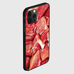 Чехол для iPhone 12 Pro Max Куски мяса, цвет: 3D-черный — фото 2