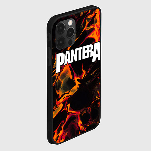 Чехол iPhone 12 Pro Max Pantera red lava / 3D-Черный – фото 2