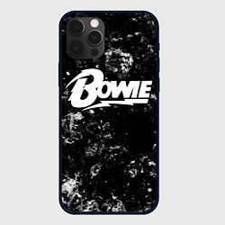Чехол для iPhone 12 Pro Max David Bowie black ice, цвет: 3D-черный