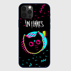 Чехол для iPhone 12 Pro Max In Flames - rock star cat, цвет: 3D-черный