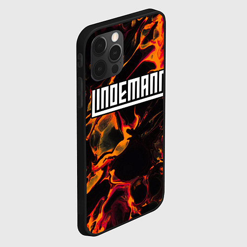 Чехол iPhone 12 Pro Max Lindemann red lava / 3D-Черный – фото 2