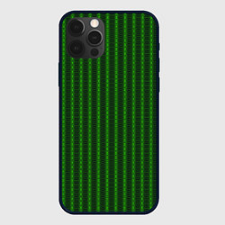 Чехол для iPhone 12 Pro Max Паттерн из пересекающихся овалов, цвет: 3D-черный