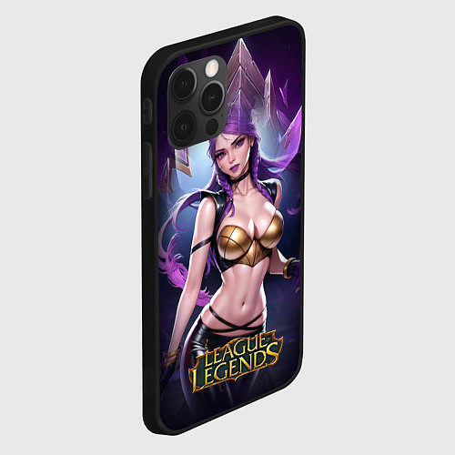 Чехол iPhone 12 Pro Max League Of Legends Akali Kda / 3D-Черный – фото 2