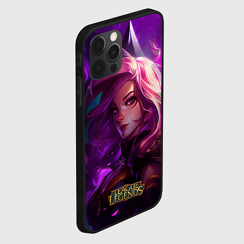 Чехол iPhone 12 Pro Max League of Legends Kaisa Kda style / 3D-Черный – фото 2