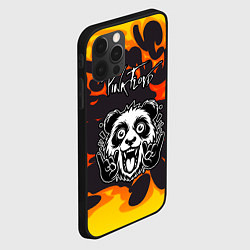 Чехол для iPhone 12 Pro Max Pink Floyd рок панда и огонь, цвет: 3D-черный — фото 2