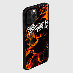 Чехол для iPhone 12 Pro Max Aerosmith red lava, цвет: 3D-черный — фото 2